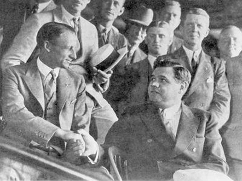 Donald Bradman and Babe Ruth