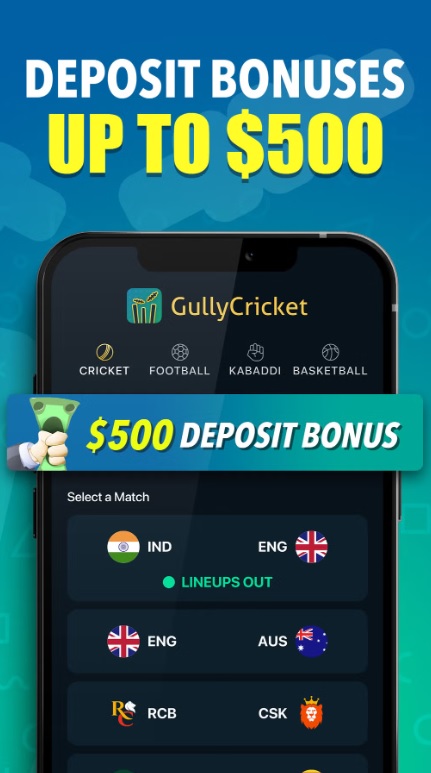Gully Cricket Deposit Bonuses